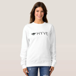 HYVE White Long Sleeve Sweatshirt